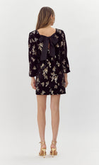 Helena Velvet Sequin Mini Dress