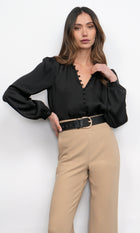 Aryanna Button Front Blouse
 G257T7252