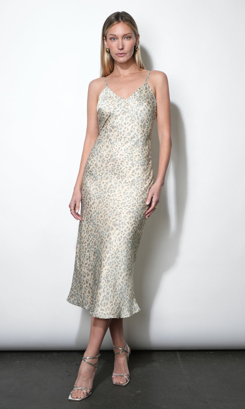 Cassandra Animal Midi Slip Dress G261D6917