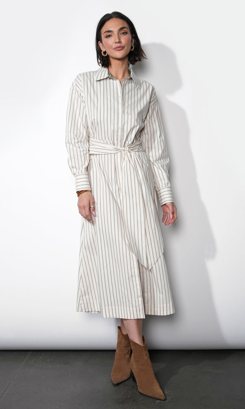 Cosette Open Back Shirt Dress G2511D6684