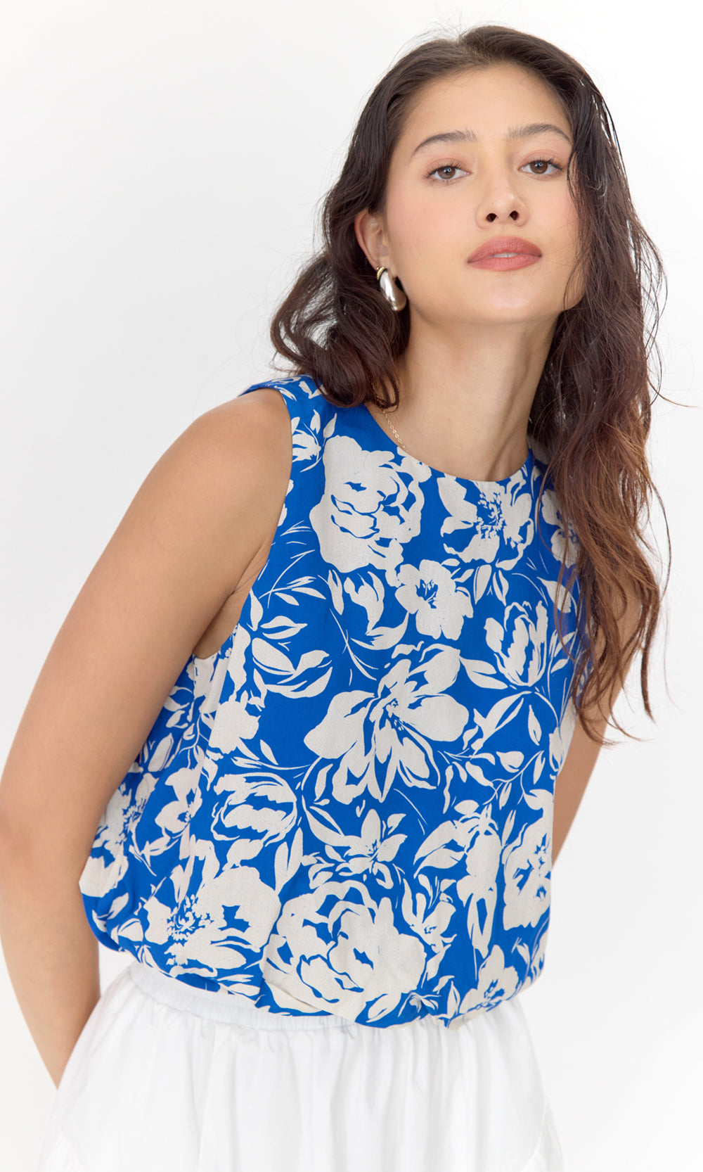 Devon Print Bubble Blouse