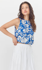 Devon Print Bubble Blouse