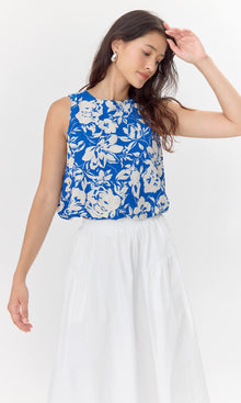 Devon Print Bubble Blouse