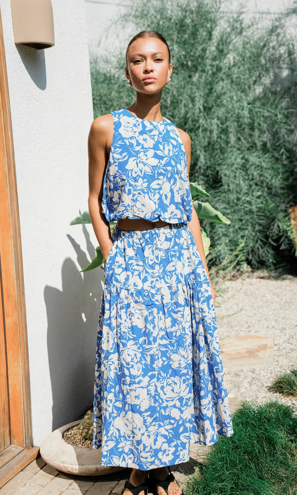 Devon Print Bubble Blouse