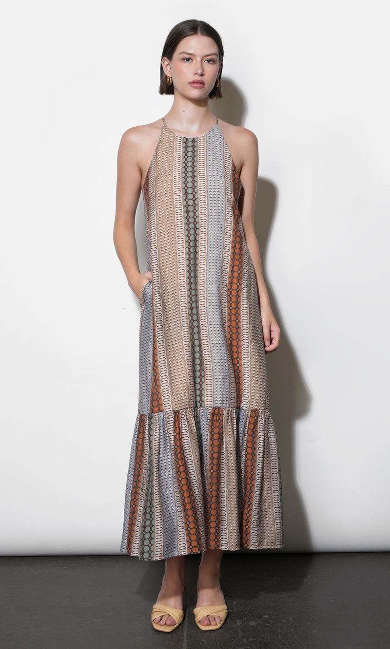 Faith Cross Back Strap Midi Dress G261D6877