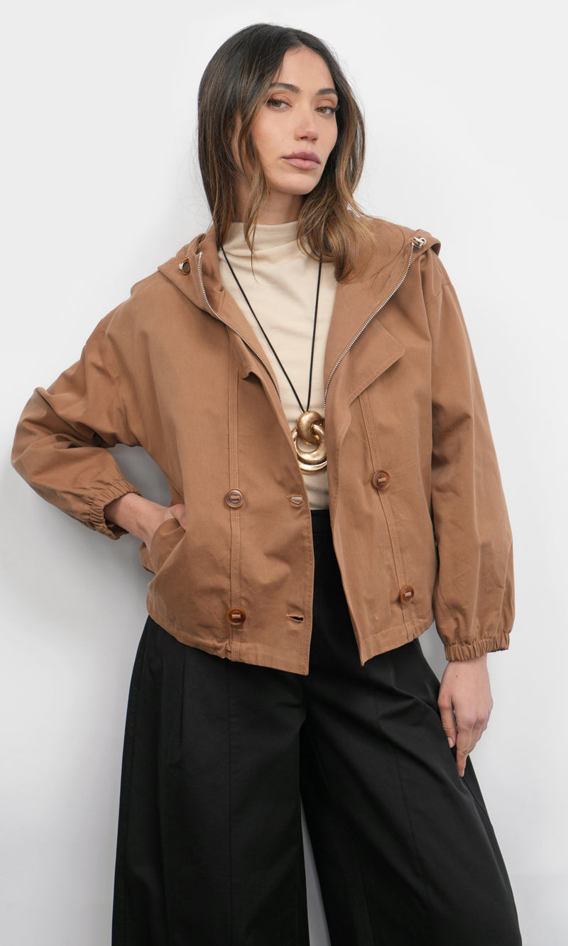 Felix Funnel Neck Hoodie Twill Jacket G257J1819