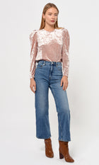Rosana Crushed Velvet Blouse