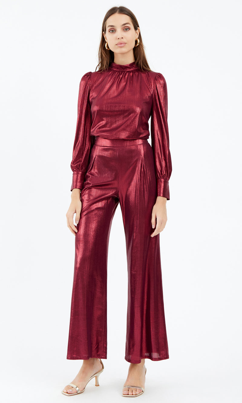 Rory Metallic Wide Leg Pant