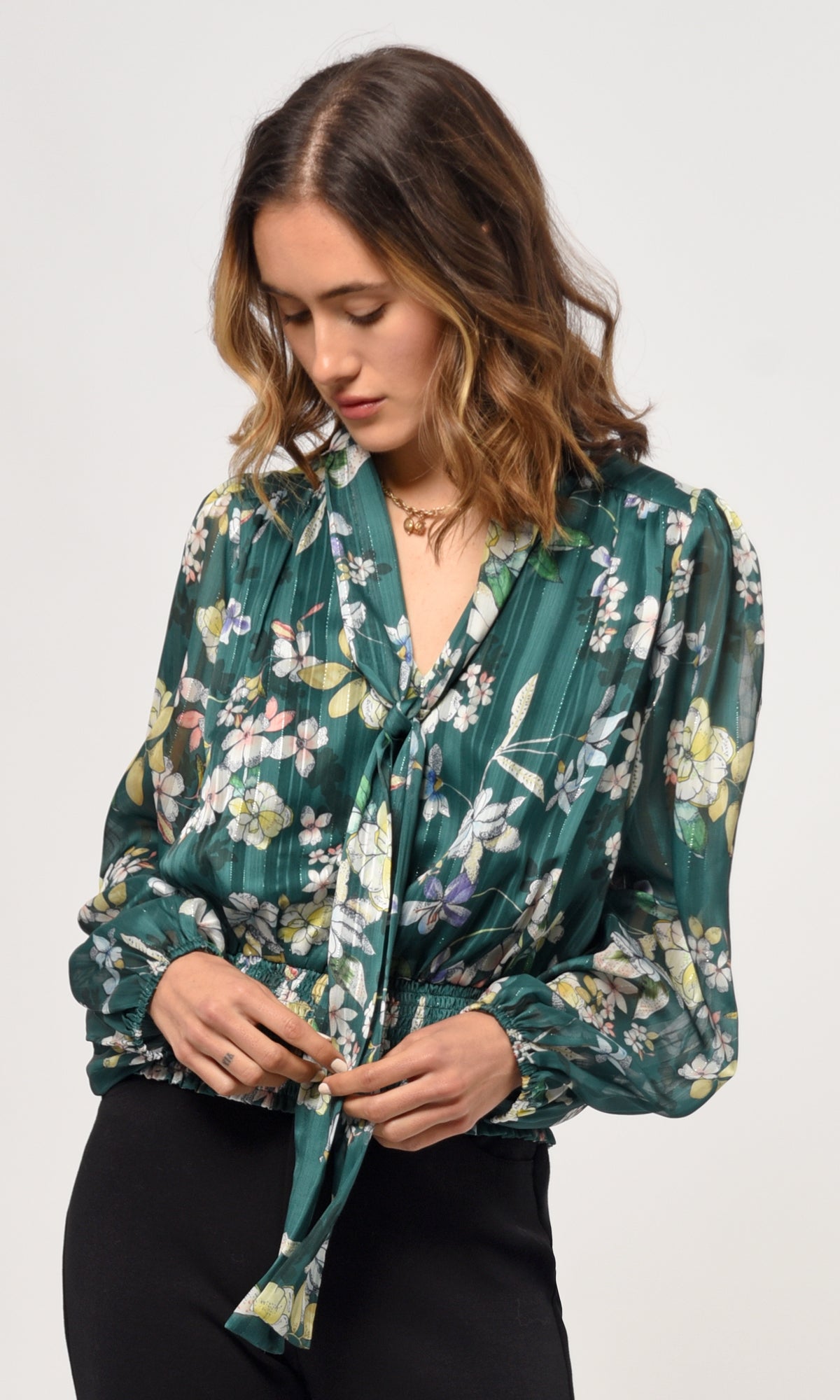 Estelle Tie Neck Blouse