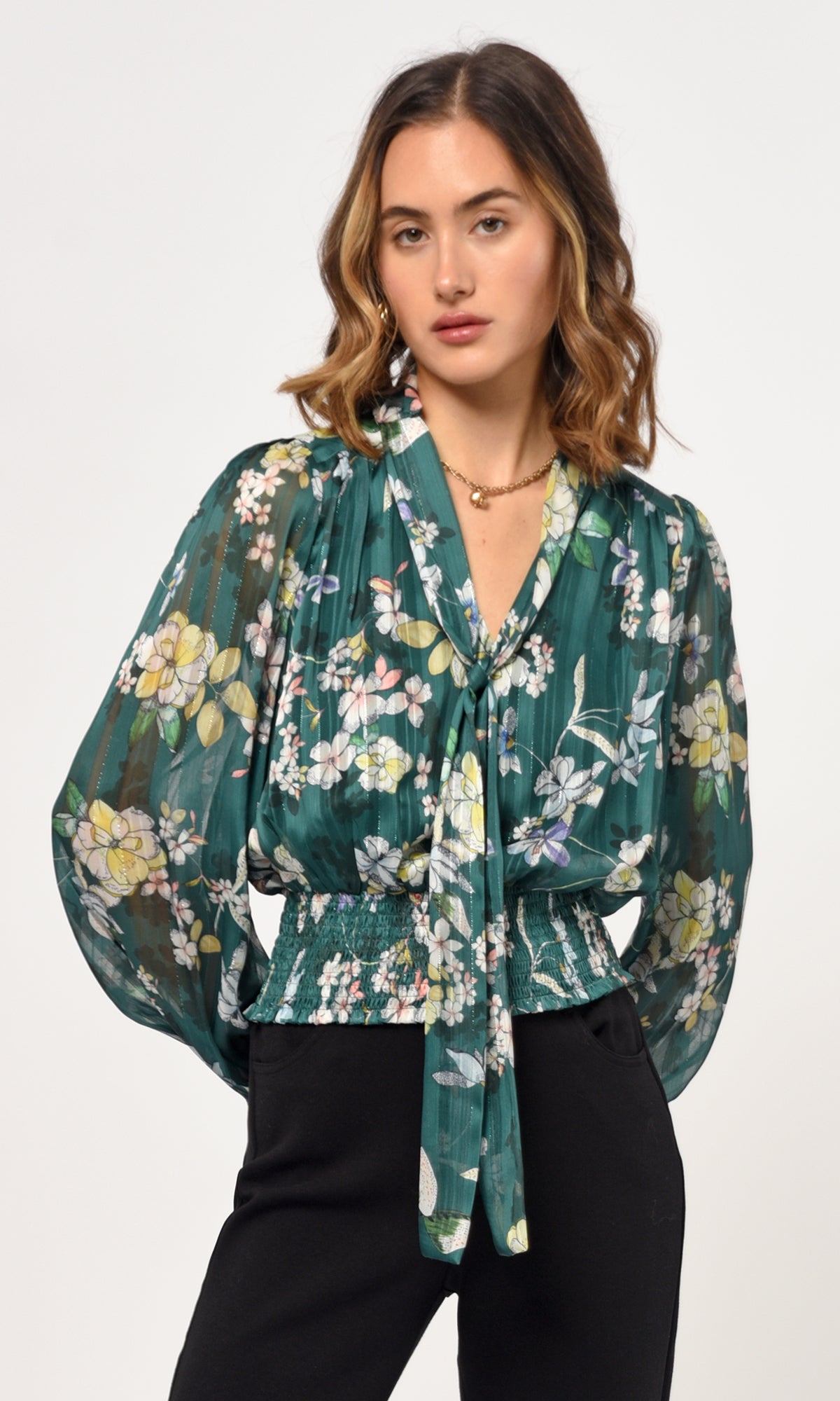 Estelle Tie Neck Blouse