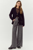 Mavis Jeweled Bow Embellished Knit Sweater Cardigan