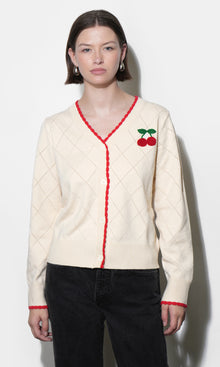 Cherry Knit Cardigan