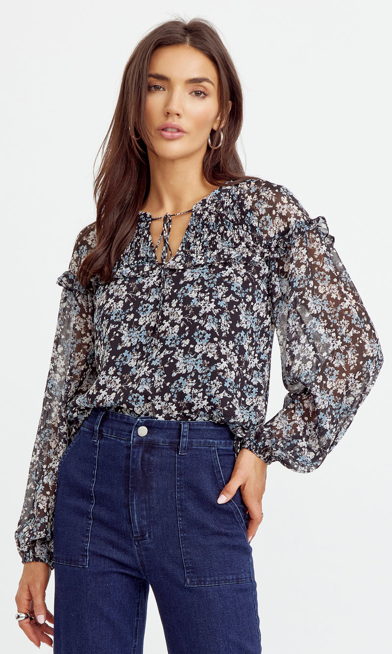Justin Chiffon Blouse