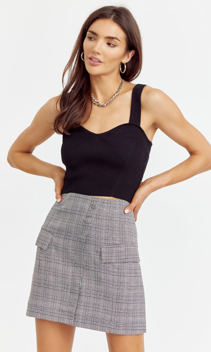 Lala Cropped Knit Top
