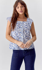 Bailey Eyelet Printed Top