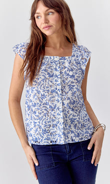 Bailey Eyelet Printed Top