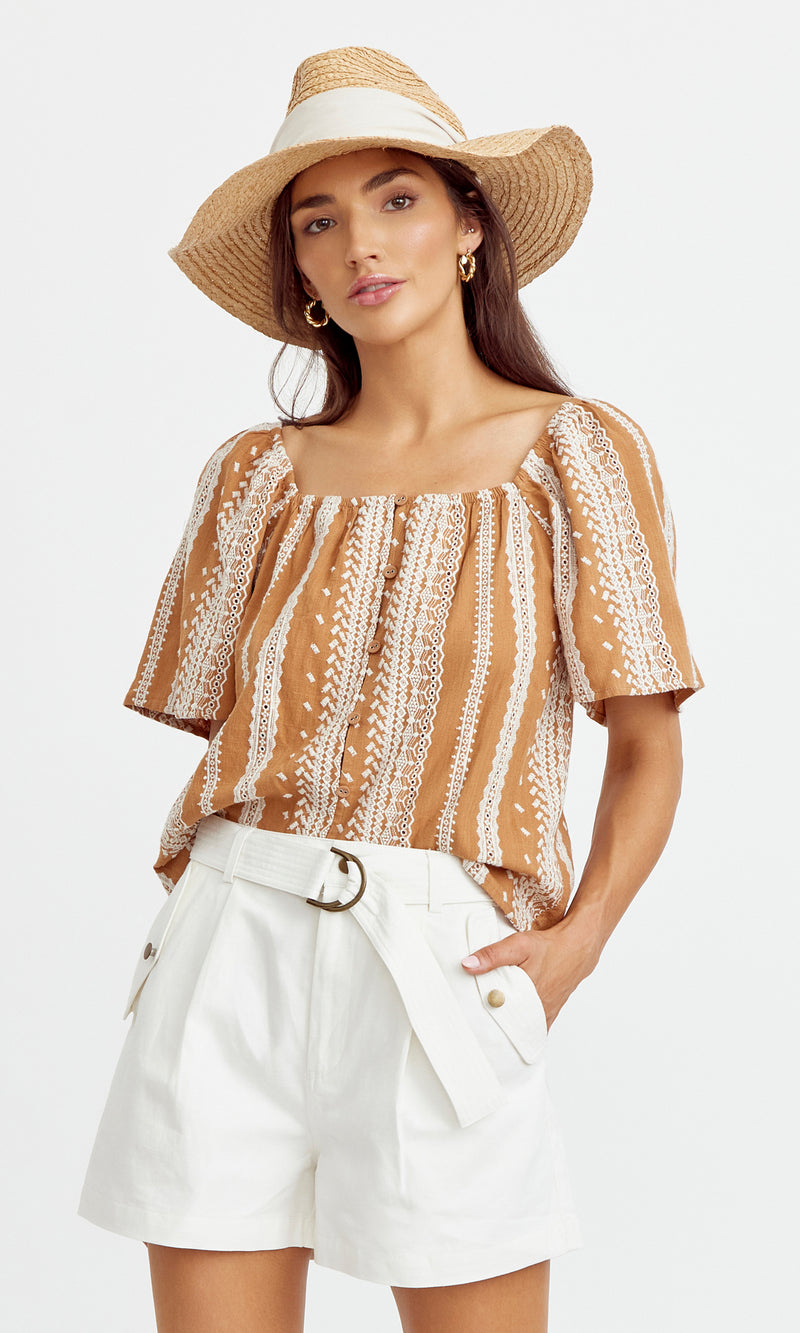 Jakie Embroidred Top