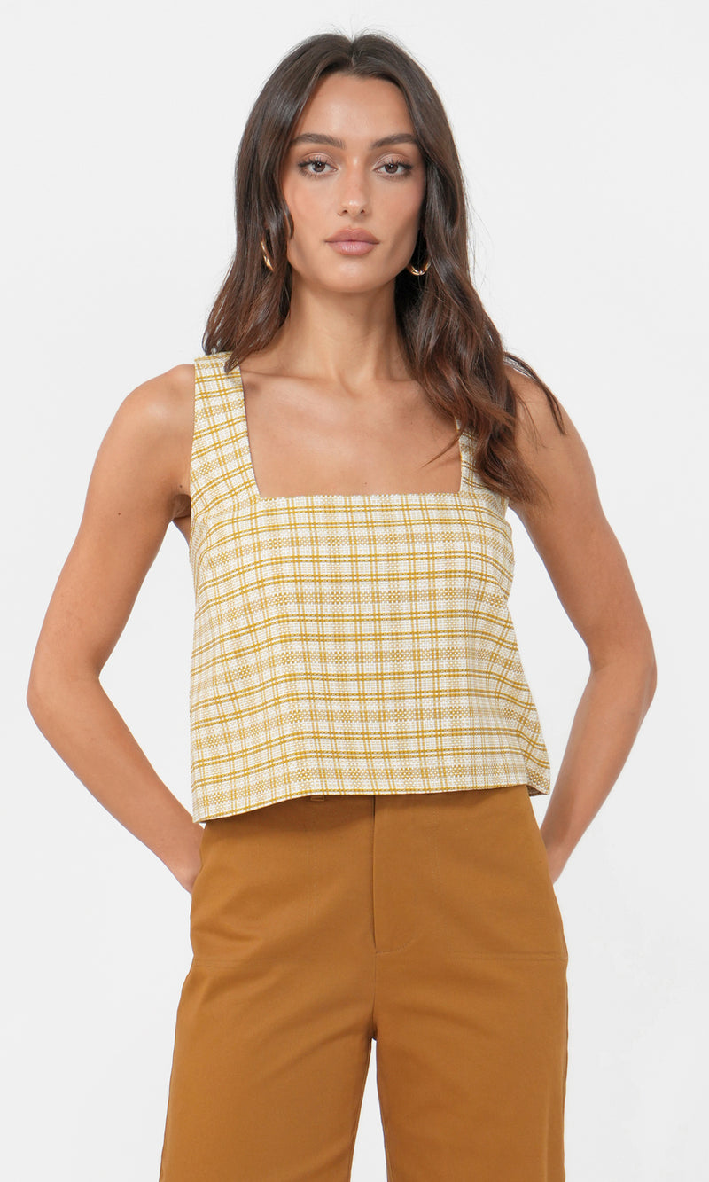 Joslyn Square Neck Top