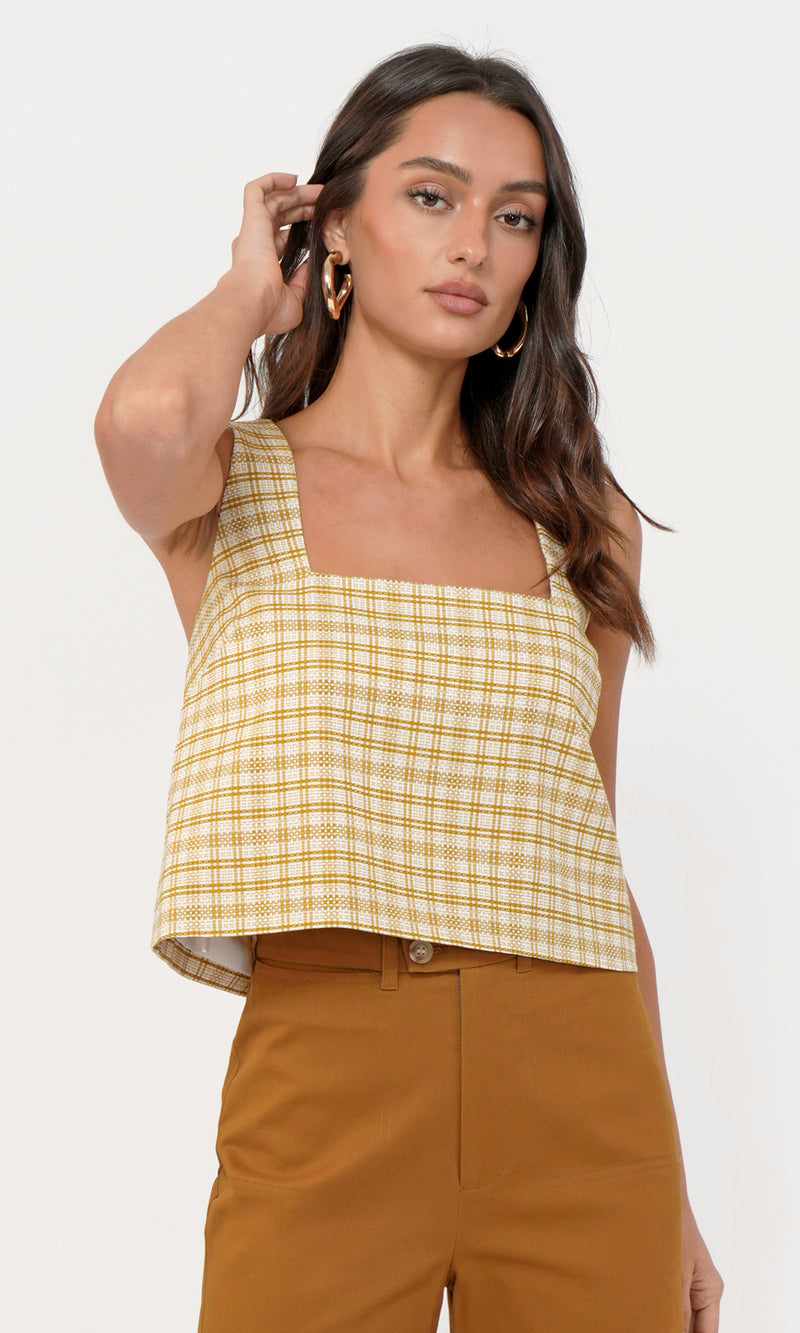 Joslyn Square Neck Top