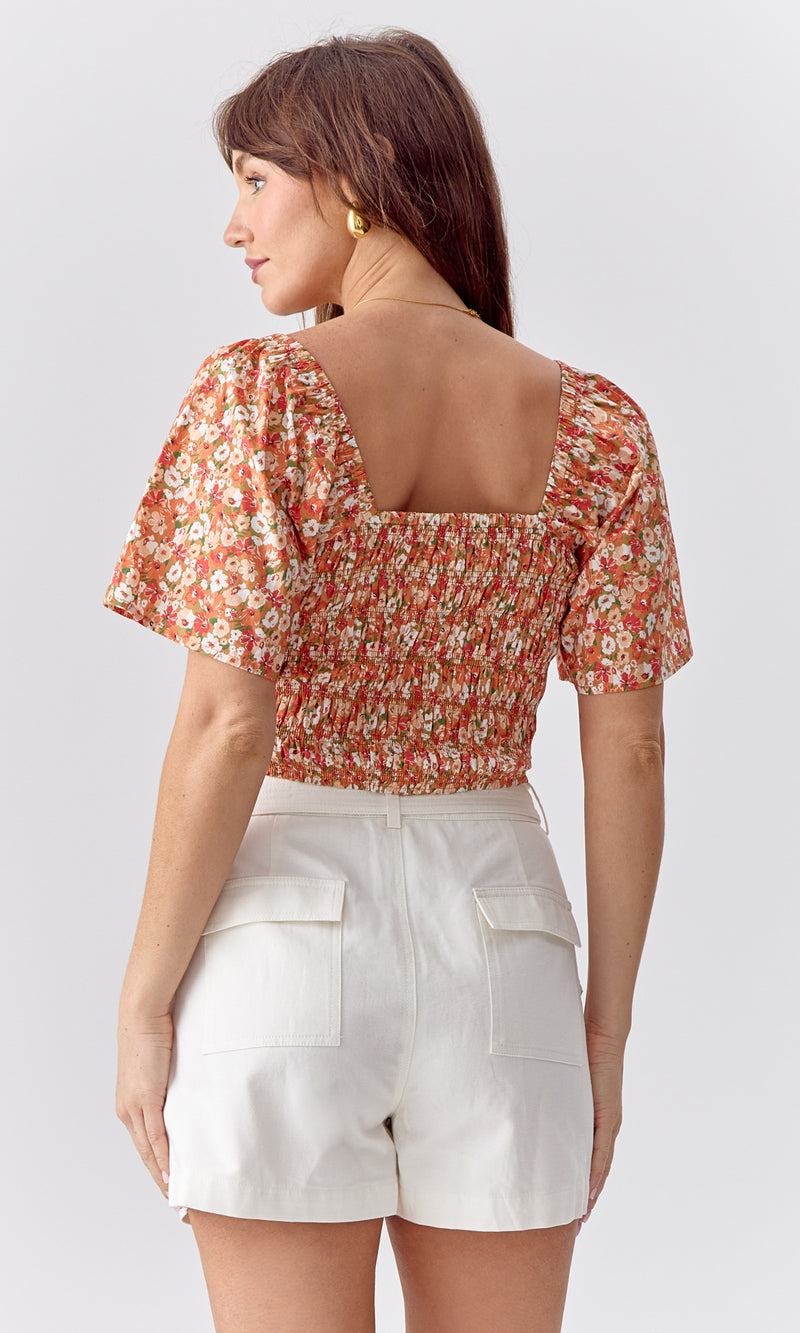 Layla Smocked Floral Top