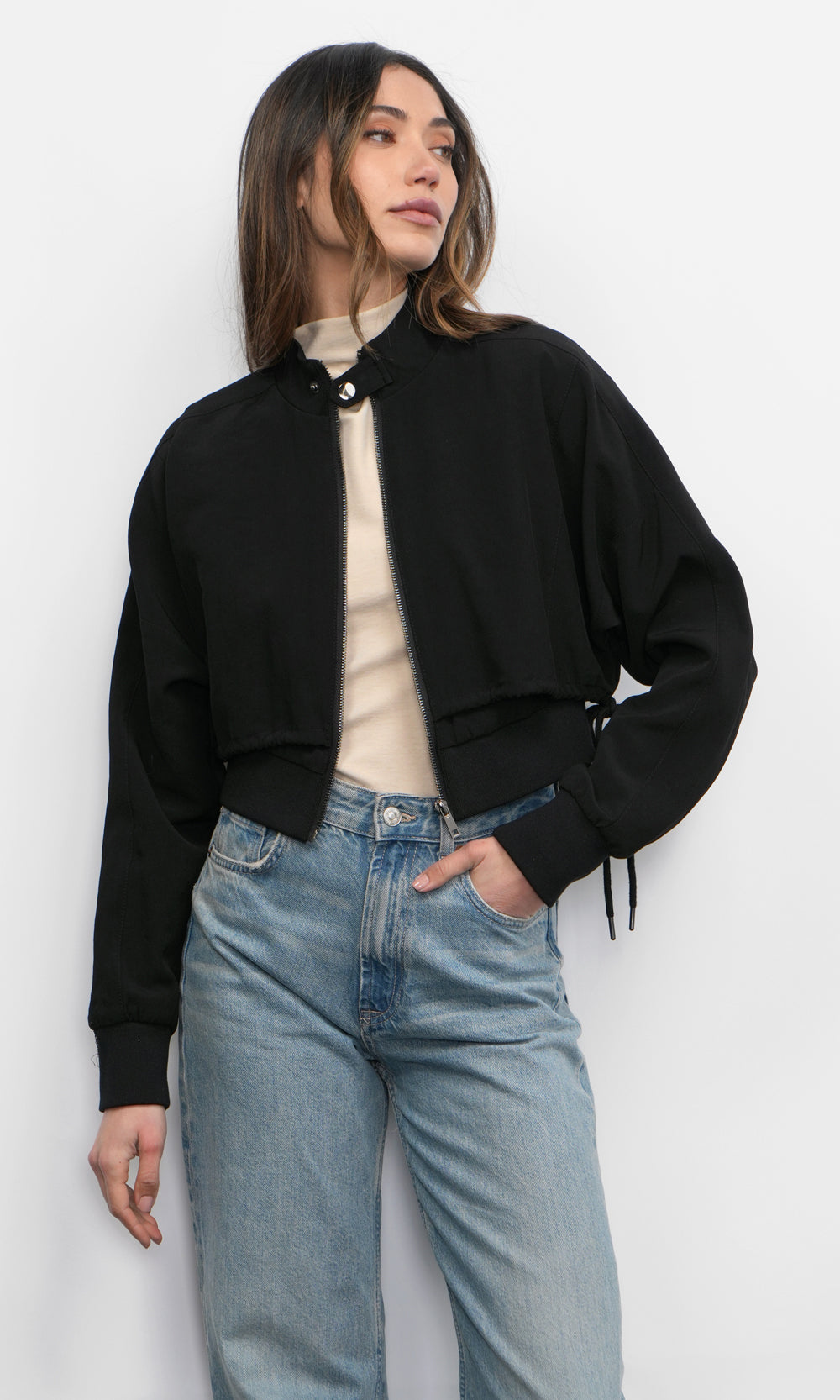 Farla Bomber Black Jacket