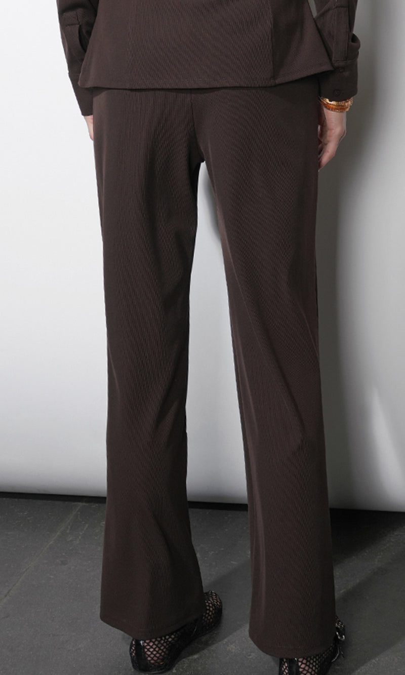 Quinn Rib Knit Pull Up Pant