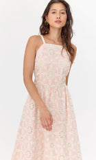 Audrey Cotton Eyelet Midi Dress