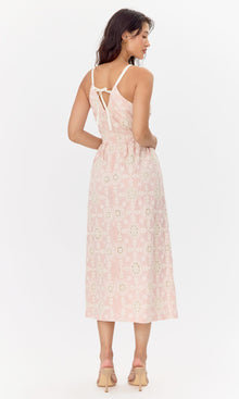 Audrey Cotton Eyelet Midi Dress