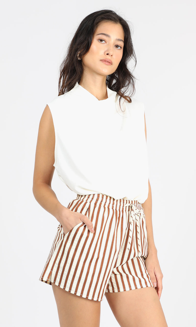 Graham Stripe Pull Up Shorts