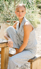 Hellen Stripe Pull Up Pant