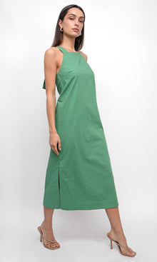 Lizette Apron Cotton Midi Dress