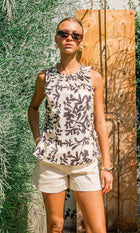 Monti Side Tie Poplin Top