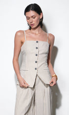 Sandi Button Front Top