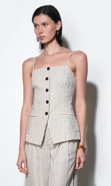 Sandi Button Front Top