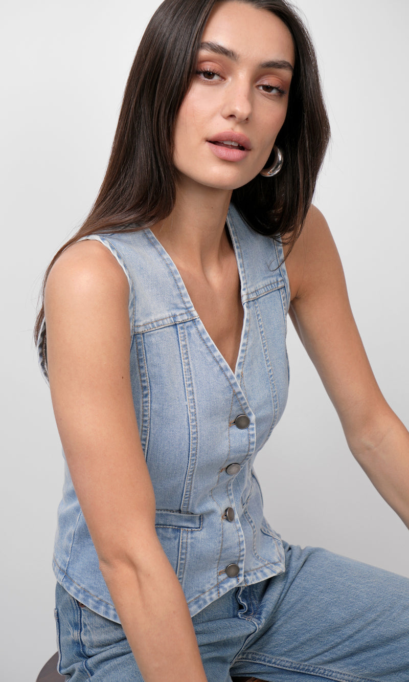 Cassidy Chambray Vest