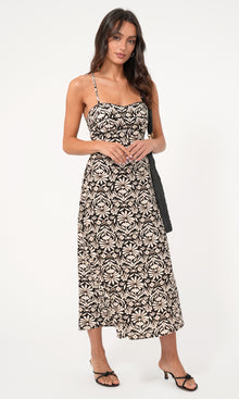 Cherinne Strappy Back Halter Midi Dress