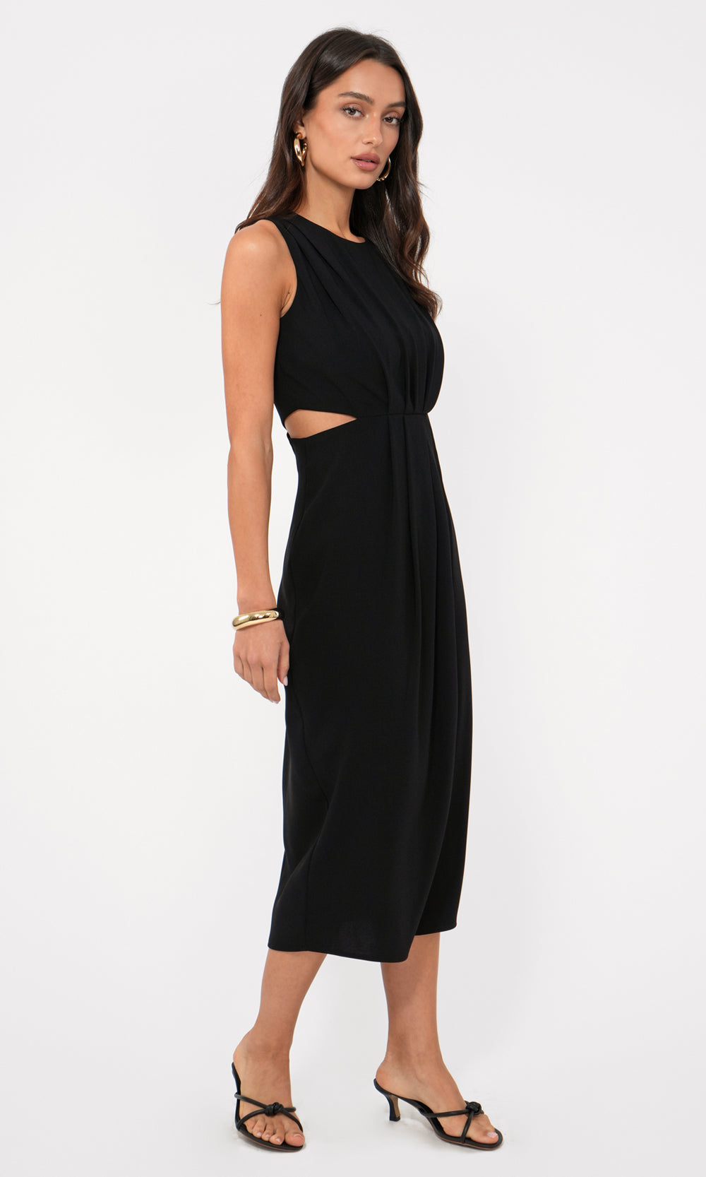 Ednis Side Cut Out Midi Dress