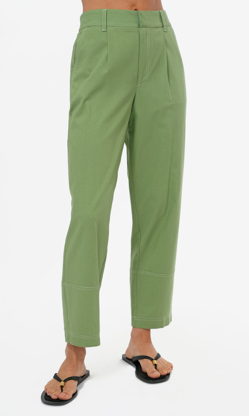 Cecilia Cropped Barrel Pants