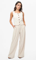 Julia Button Front Vest Top