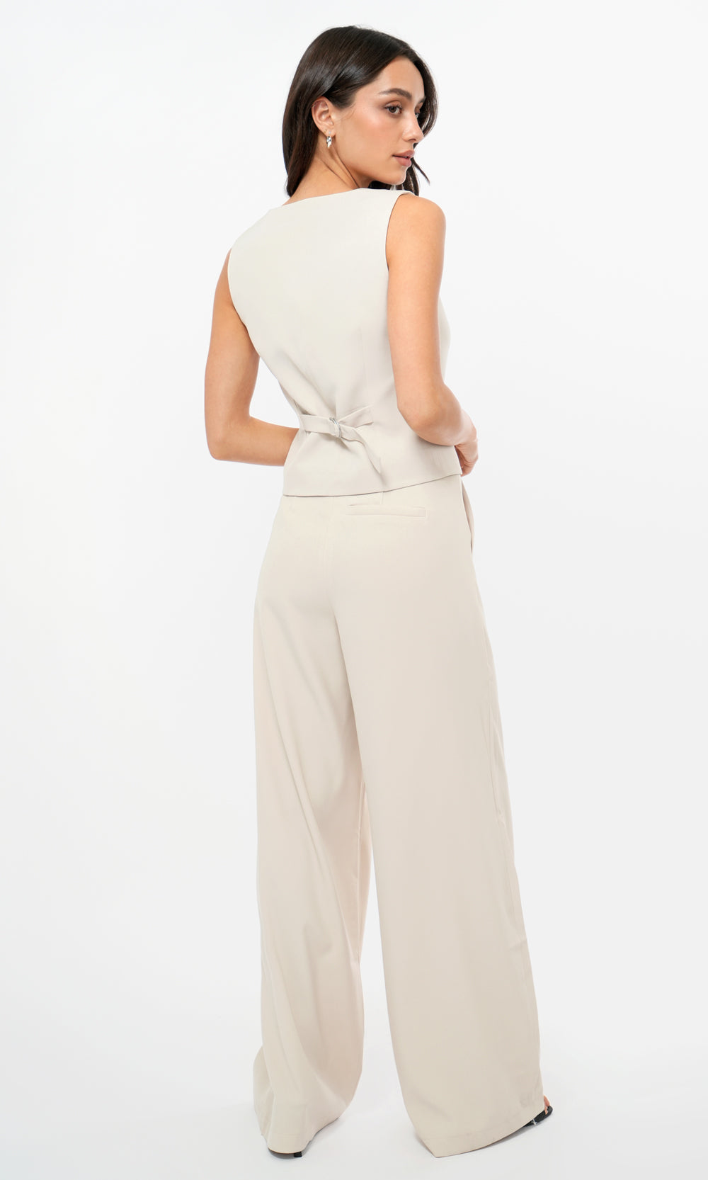 Julia Button Front Vest Top