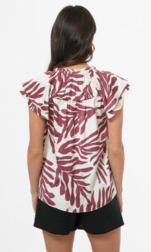 Trixxie Flutter Sleeve Blouse