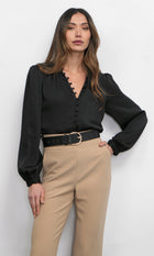 Aryanna Button Front Blouse