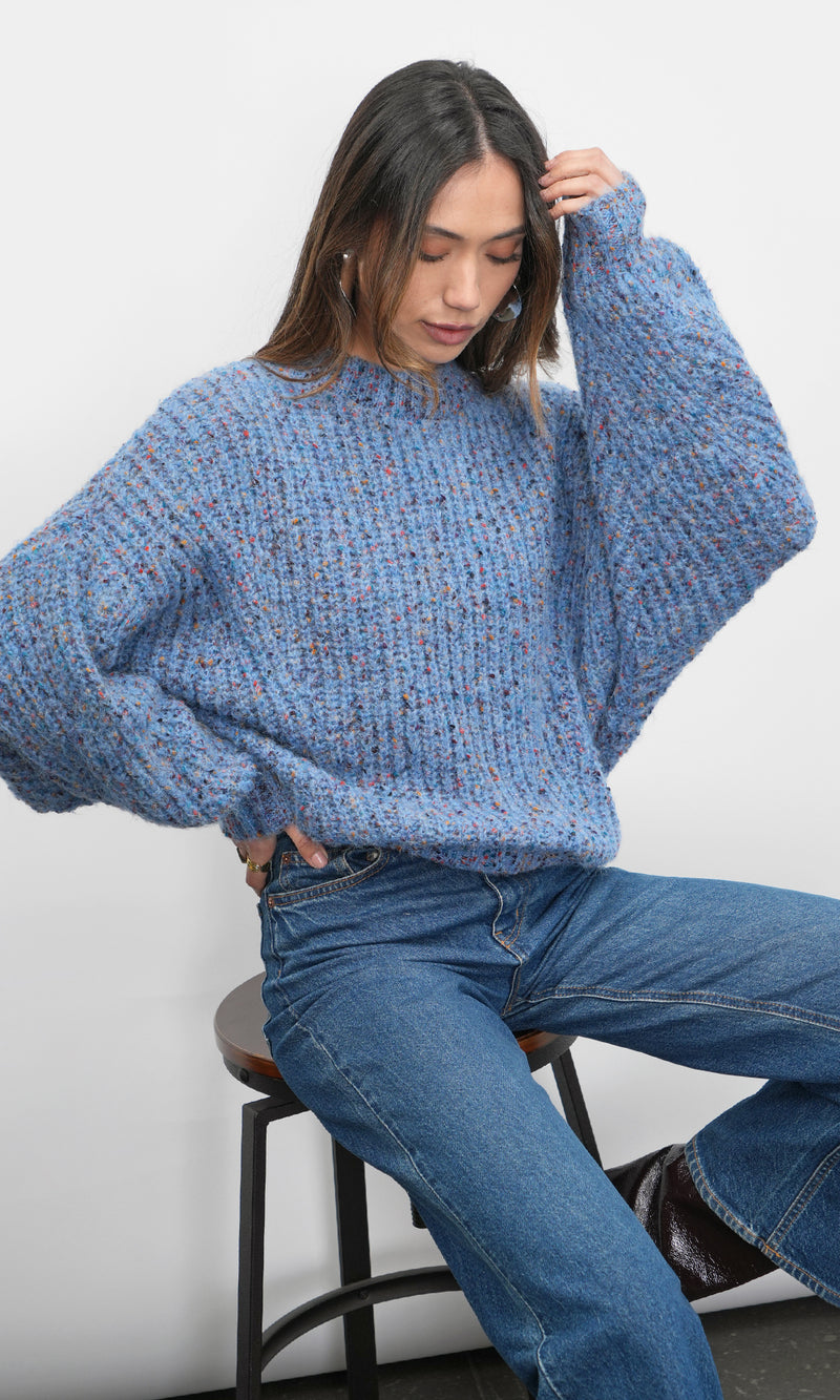 Jasper Slouchy Speckled Crew Neck Sweater
