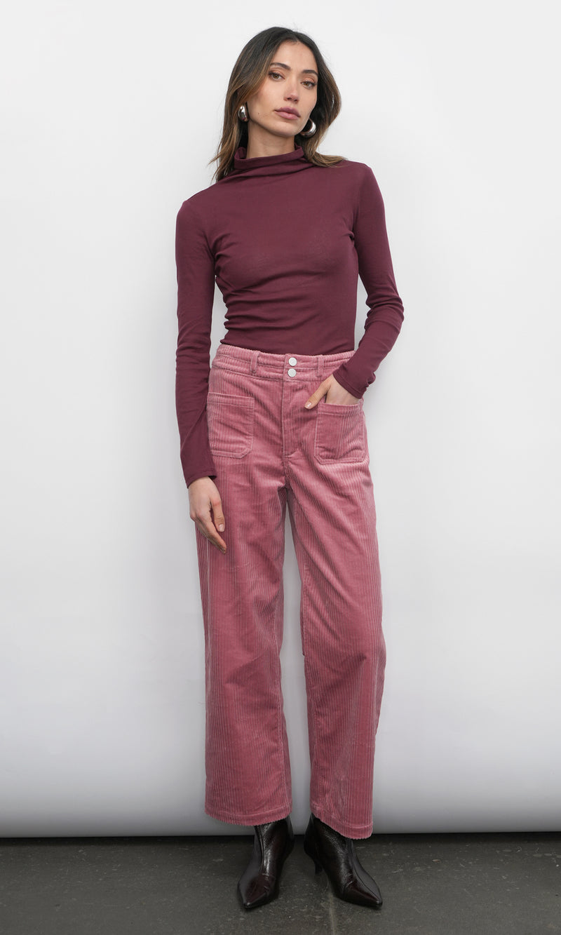 Deena Straight Leg Corduroy Pants