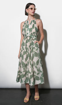 Veneria Halter Midi Dress