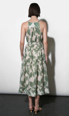 Veneria Halter Midi Dress