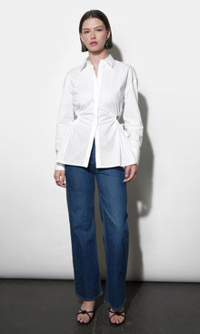 Naira Side Open Drawstring Shirt