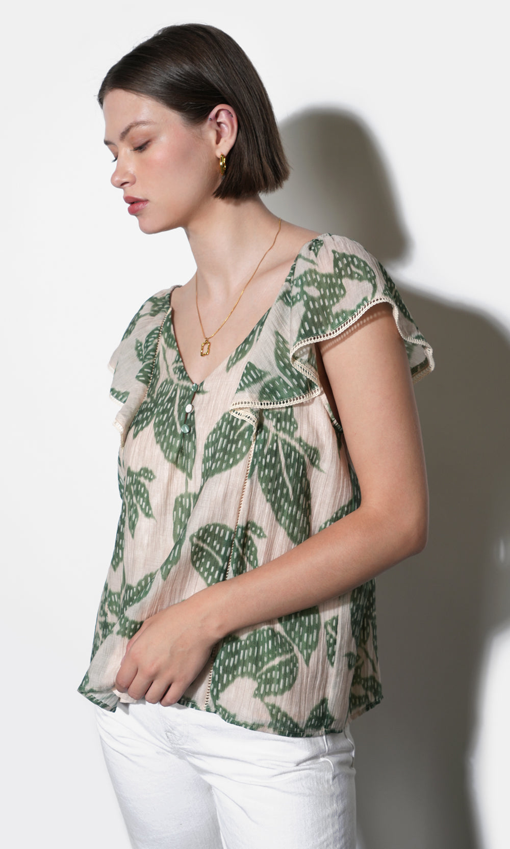 Emma Flutter Sleeve Top