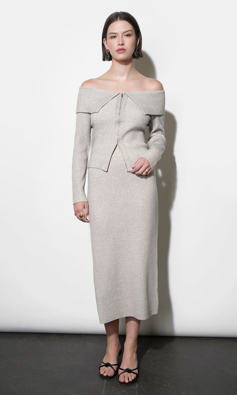 Gabrielle Knit Midi Skirt