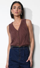 Thomas Cable Knit Vest - G256WT6089